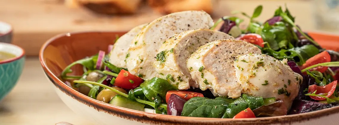 Hearty Greek-style salad