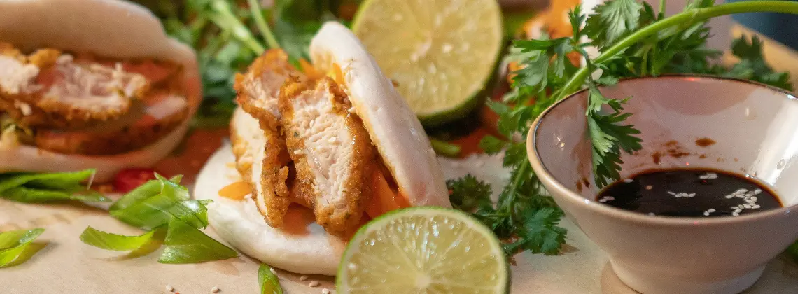 Dean Coppard's Hot and Spicy Chicken Bao Buns