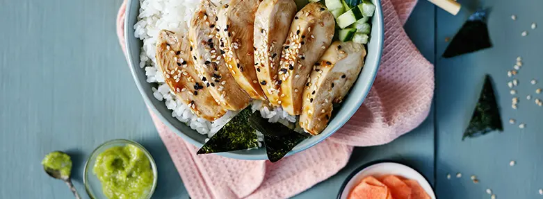 Teriyaki Chicken Sushi Bowl