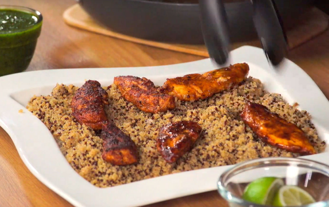 Moy Park Chicken - Blackened Cajun Quinoa Salad Recipe Video