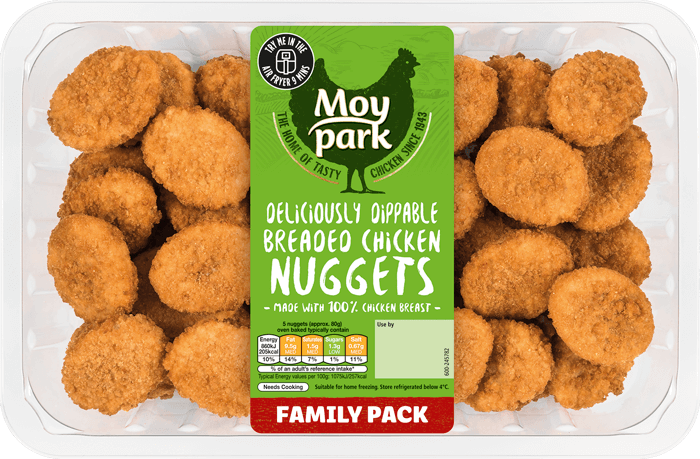 Moy Park Chicken - Breaded Chicken Nuggets Family Pack
