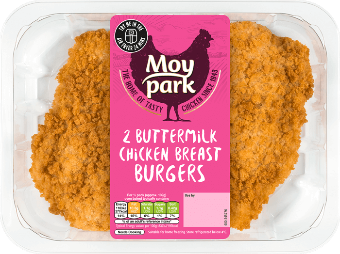 Moy Park Chicken - Buttermilk Chicken Breast Burgers