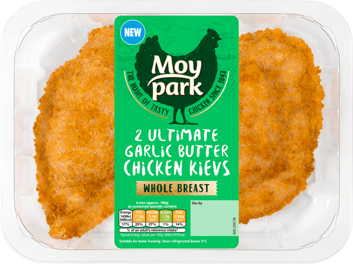 Moy Park Chicken - Ultimate Garlic Butter Chicken Kievs