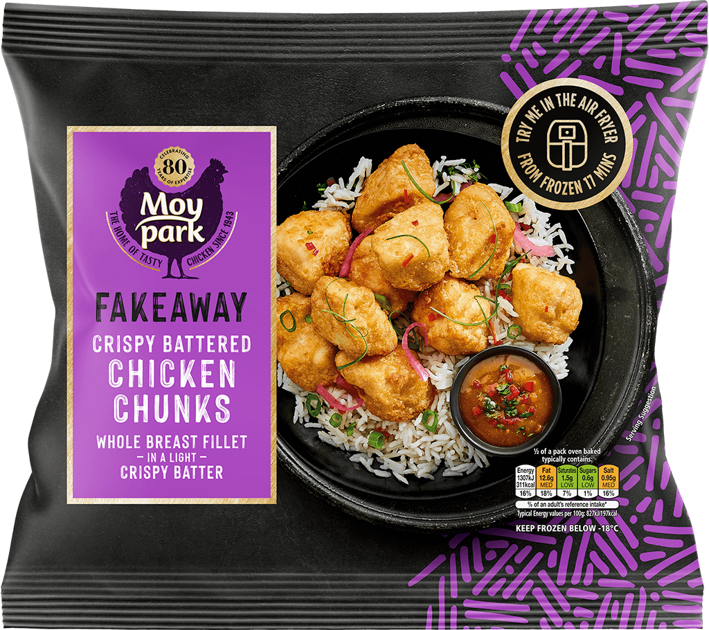 Fakeaway Crispy Battered Chicken Chunks | Moy Park Chicken