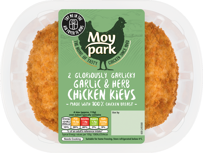Moy Park Chicken - 2 Garlic & Herb Chicken Kievs