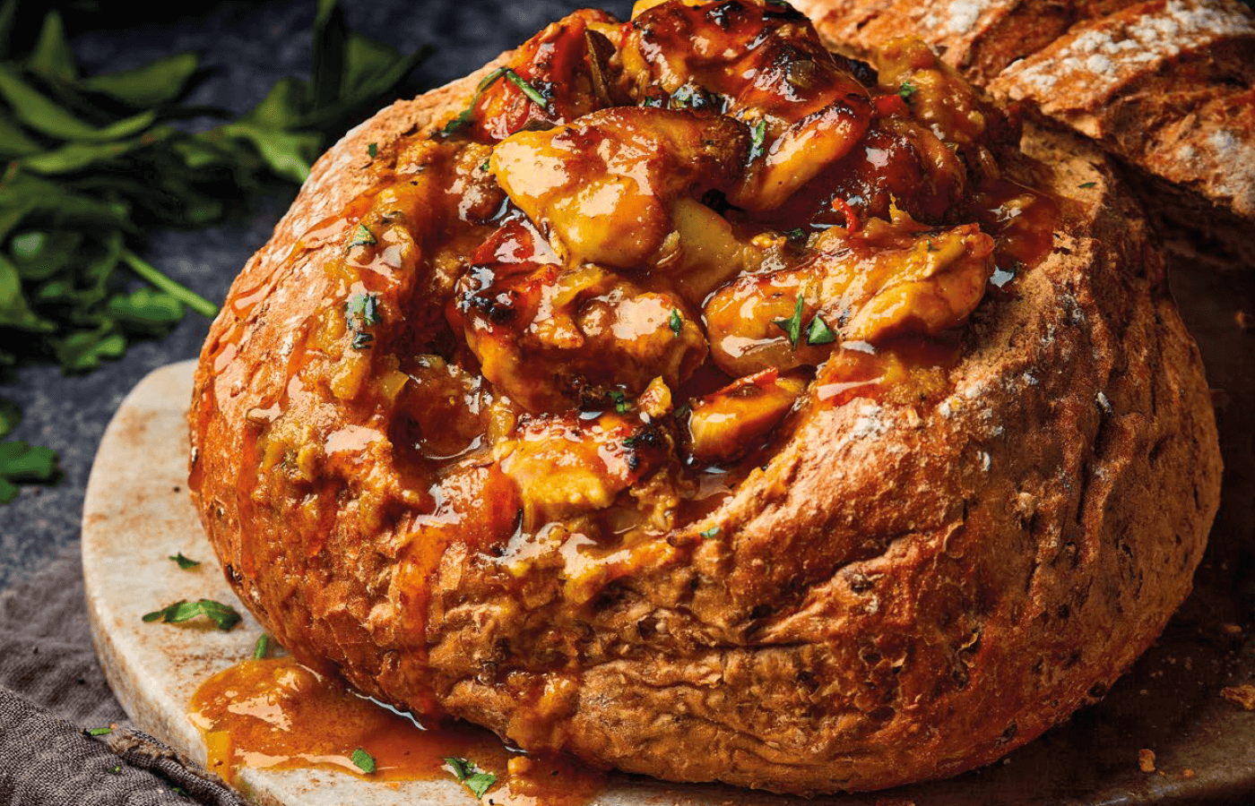 Moy Park Chicken Recipe - South African Bunny Chow
